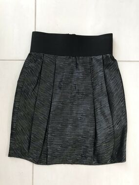 Adam by Adam Lippes Metallic Pleated Mini Skirt